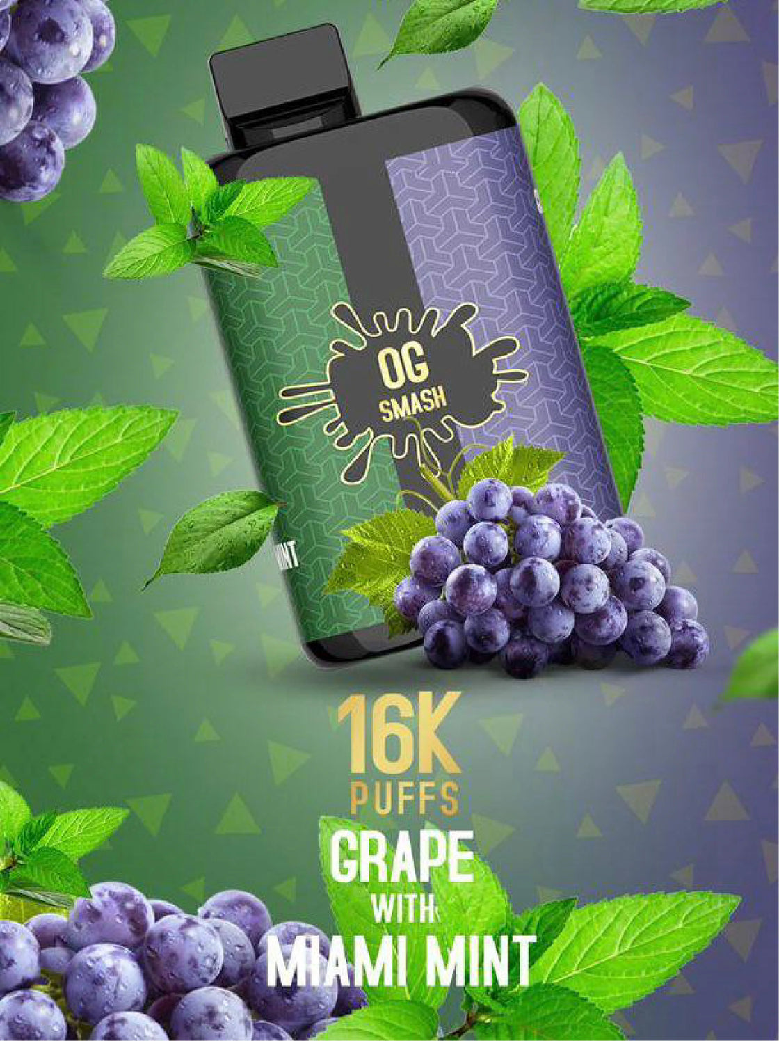 OG Smash Duo 16000 Puffs-Grape / Miami Mint