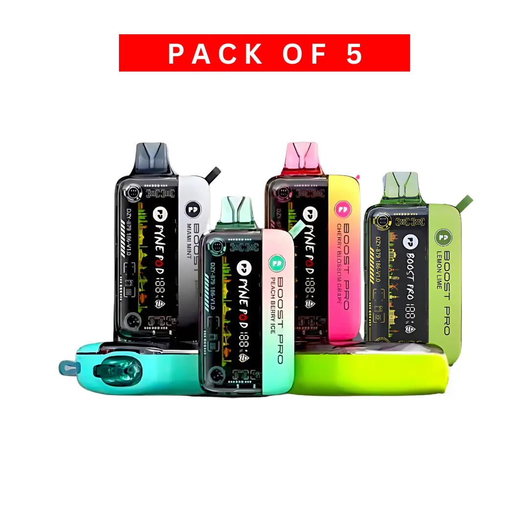 Pyne Pod Boost Pro 20000 Puff Disposable Vape Box Of 5