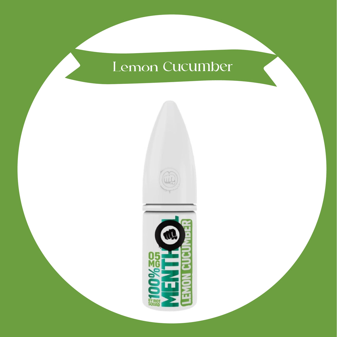 Riot Squad Menthol Series 10ML-Lemon Cucumber