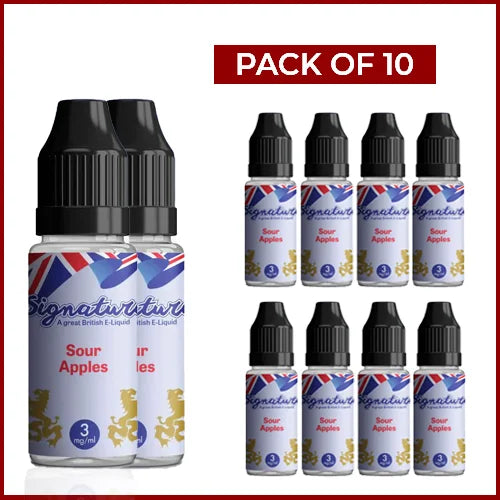 Signature 10ml E-Liquids - 12mg Nicotine (Pack Of 10)