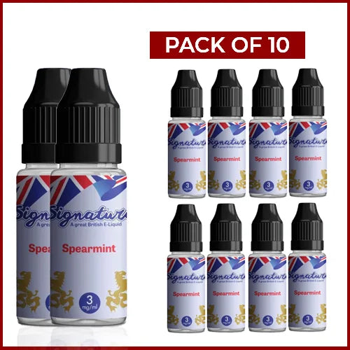 Signature 10ml E-Liquids - 18mg Nicotine (Pack Of 10)