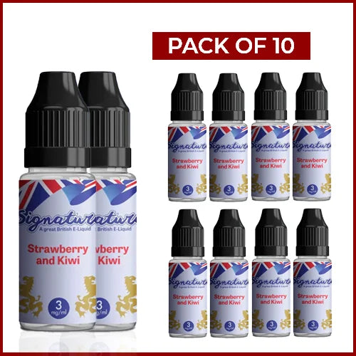 Signature 10ml E-Liquids - 3mg Nicotine (Pack Of 10)