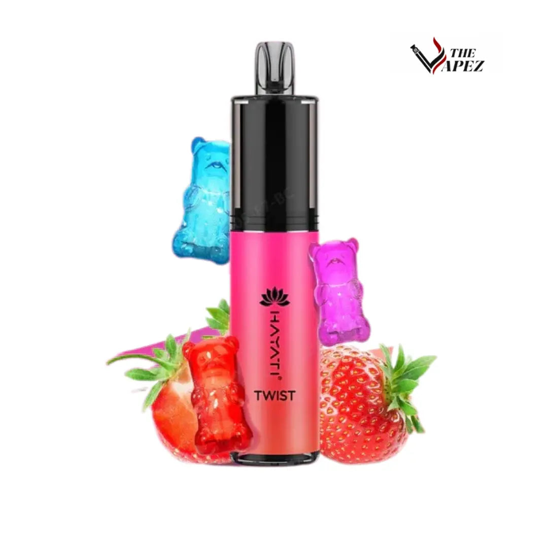 Hayati Twist 5000 Puffs Disposable Vape Pod Kit Strawberry Gummy Bear