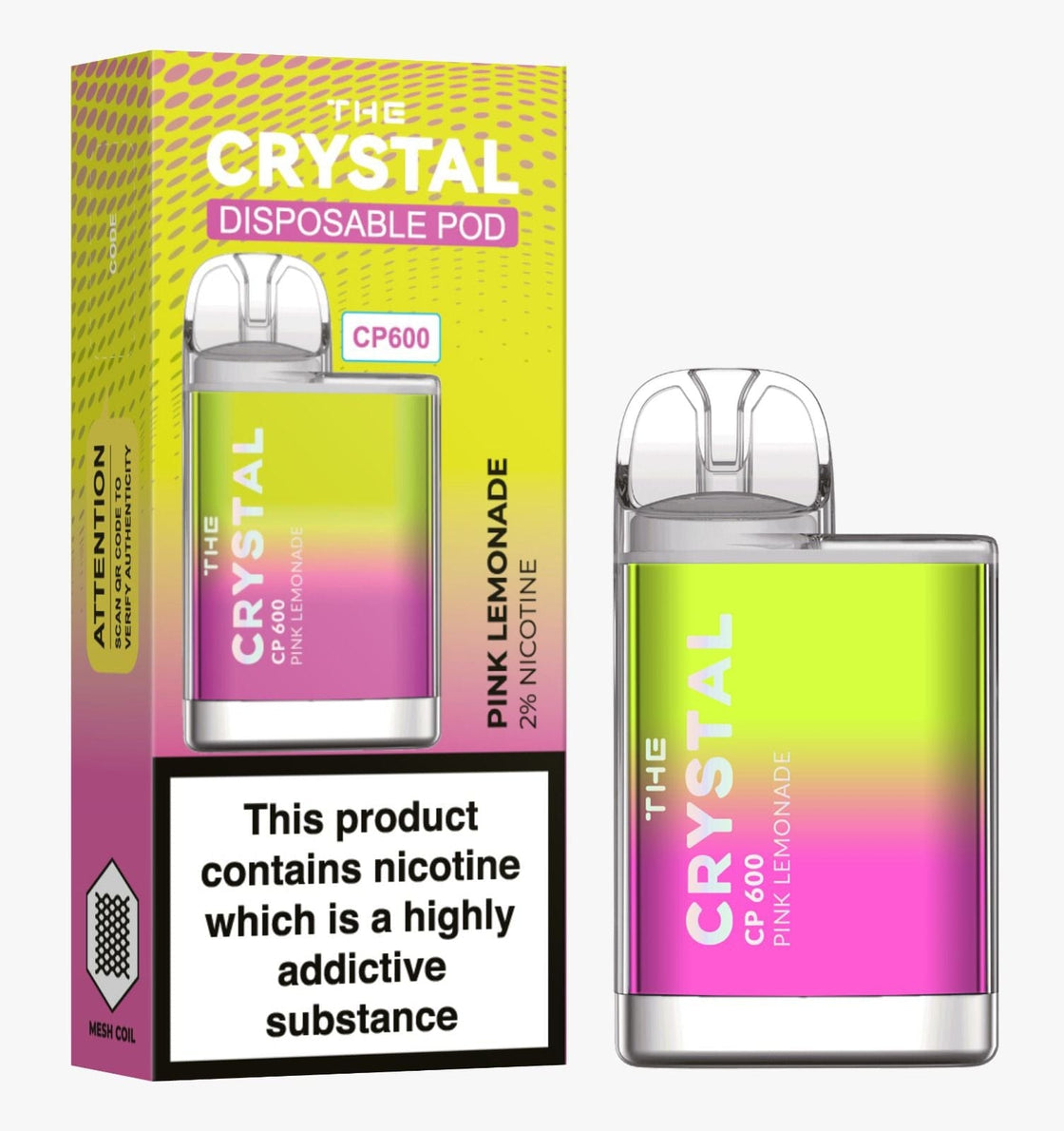 The Crystal CP600 Disposable Vape Puff Bar Box of 10 - #Simbavapes#