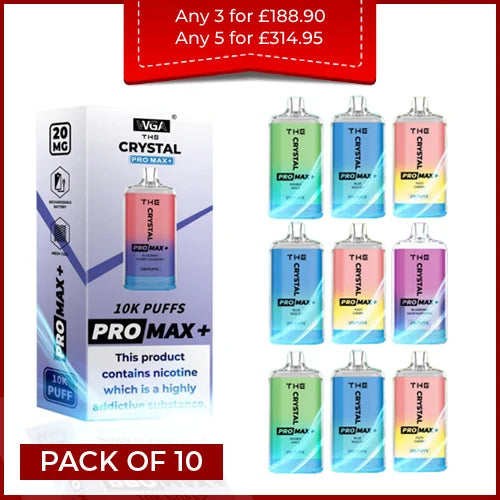 The Crystal Pro Max 10000 (Pack Of 10)