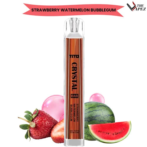 Tito Crystal Bar 600 Puffs-Strawberry Watermelon Bubblegum