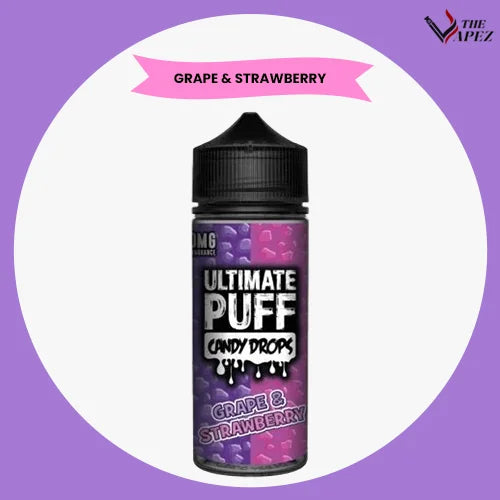 Ultimate Puff Candy Drops 100ml-Grape & Strawberry